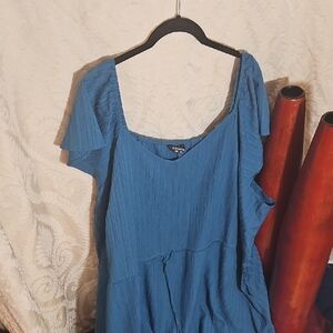 BloomChic Teal Textured Top